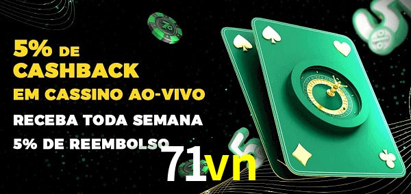 Promoções do cassino ao Vivo 71vn